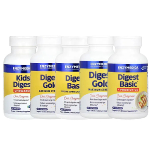 Enzymedica基础Kids消化Digest Basic儿童Gold多面酶益生菌ATPro
