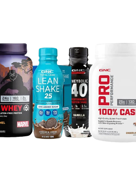 GNC健安喜酪蛋白粉Marvel系列乳清蛋白粉塑身蛋白奶12瓶Wheybolic