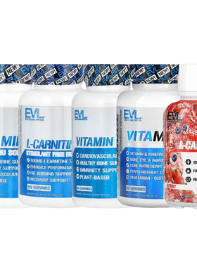 EVLution Nutrition男士女性VitaTest复合VitaMode多维生素D3+K2