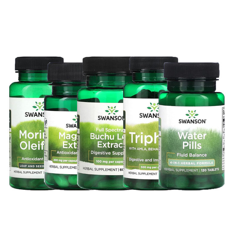 SWANSON喜来芝丝兰布枯叶橙皮苷墨角藻辣木叶木兰三果宝