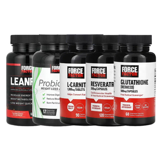 美国Force Factor白藜芦醇谷胱甘肽还原型头发生长加速剂透明质酸