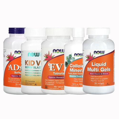 NOW FOODS诺奥男性ADAM女性EVE儿童多种综合复合维生素矿物质多维
