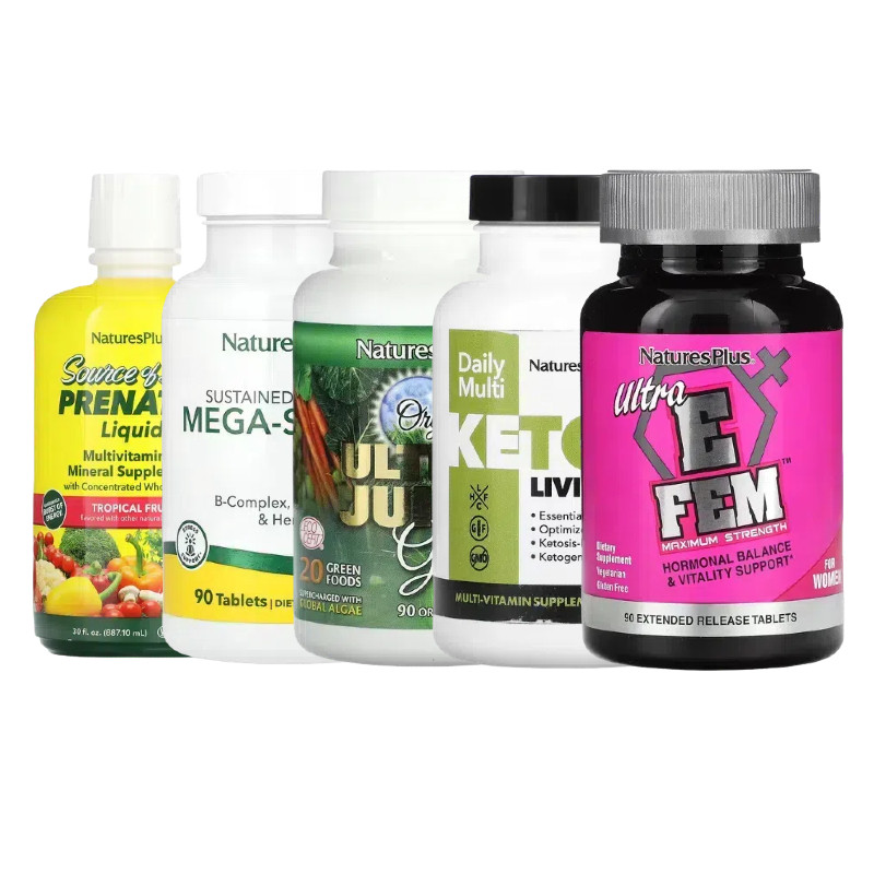 NaturesPlus女性Ultra E Fem荷尔蒙Source of Life产前液体配方