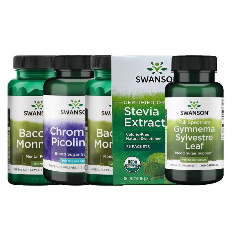 美国SWANSON吡啶甲酸GTF铬锌钒锂假马齿苋血菊武靴叶肉桂桑树糖