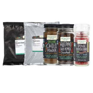 Frontier Co-op有机含孜然大蒜牛至暗色烟熏墨西哥风味碎红辣椒粉