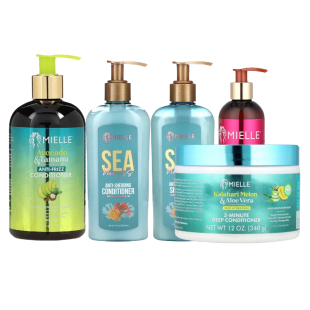 Mielle防头发掉落卷曲免洗抗毛躁护发素洗发水鳄梨和琼崖海棠海苔