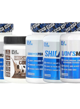 EVLution Nutrition纤维+益生菌FiberMode姜黄猴头菇云灵芝芹菜素