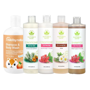 竹纤维保湿 Nature巴西莓含B族维生素生物素 洗发水护发素 Mild