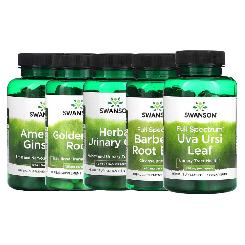 SWANSON小白菊枣野樱莓果祝福蓟 人参熊果叶伏牛花白毛茛根珍珠草