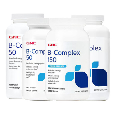 GNC健安喜平衡液体复合维生素B族B50 B150  VB群多维B100素食胶囊