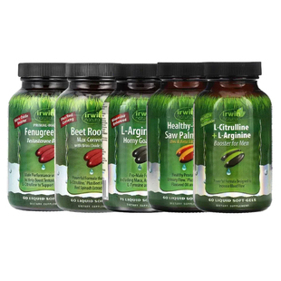Irwin Naturals男Beet性士L-精氨酸Root瓜氨酸Fenugreek淫羊藿RED