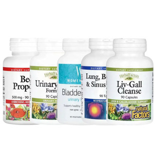 Natural Factors能量AdrenaSense BladderSense Liv-Gall Cleanse