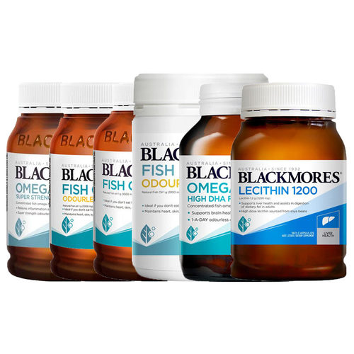 blackmores三倍儿童鱼油Omega-3卵磷脂辅酶Q10叶黄素蓝莓胡萝卜素