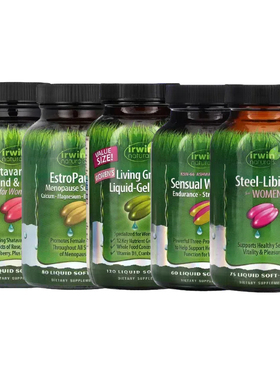Irwin Naturals女平衡KSM-66南非醉茄月见草EstroPause Menopause