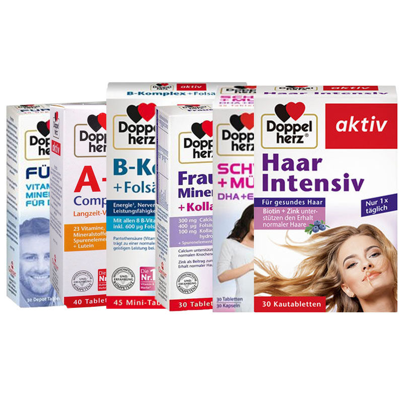 双心AZ复合维生素B族儿童孕妇锌硒铁元镁维生素C叶酸糖友头发多维