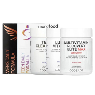 CodeAge冥想meditate男性青少年脂质体日常多维生营养素Lungs软糖