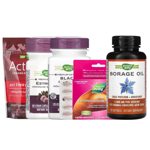 nature's way女性更menopause琉璃苣Prtective年Breast期DIM