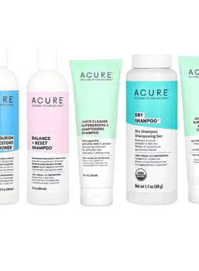 ACURE干洗性绿植适应原洗发水护素滋养顺滑亮泽清洁平衡重置焕活