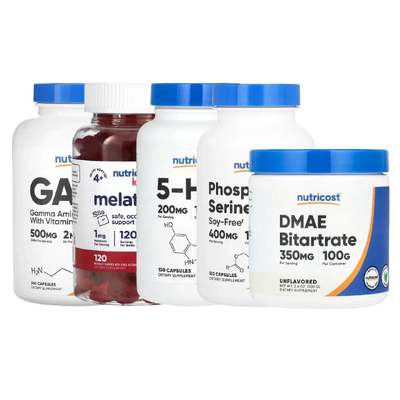 Nutricost儿童褪黑荷尔蒙软糖5-HTP羟色γ氨基丁GABA磷脂酰丝氨酸