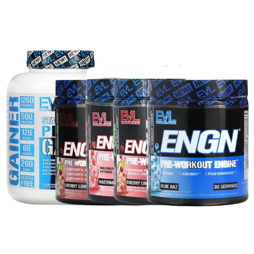 EVLution Nutrition锻炼前燃ENGN脂Focus引擎Pump能量Shred粉Test