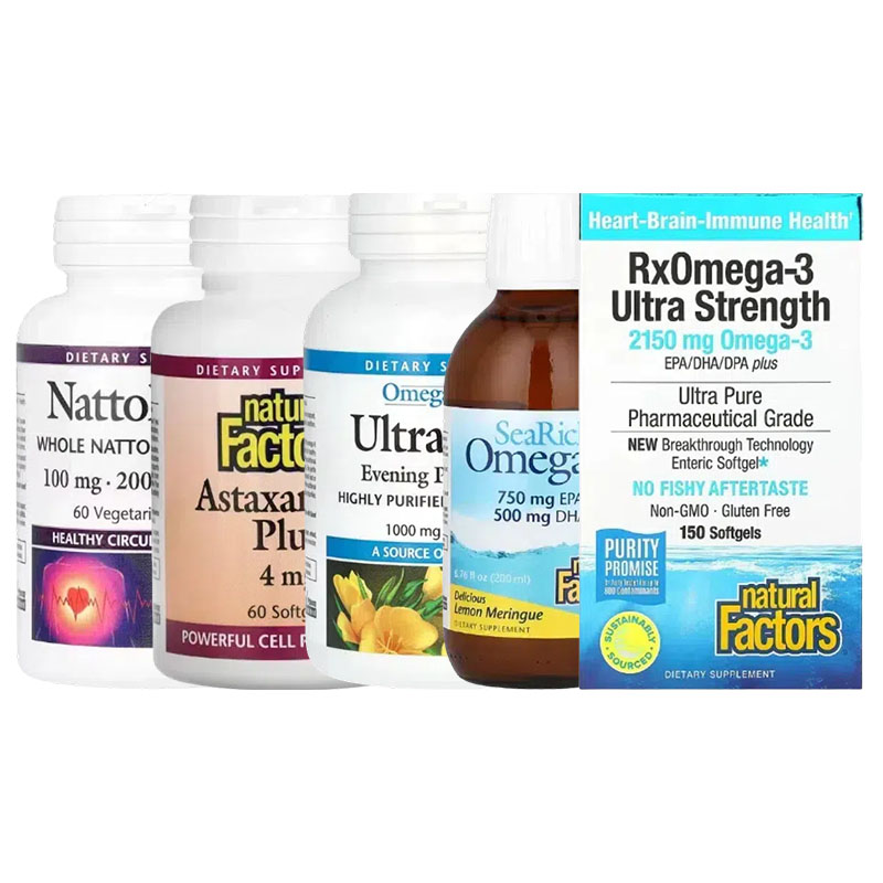 Natural Factors虾青素SeaRich加强Ultra Prim调和蛋白WomenSense