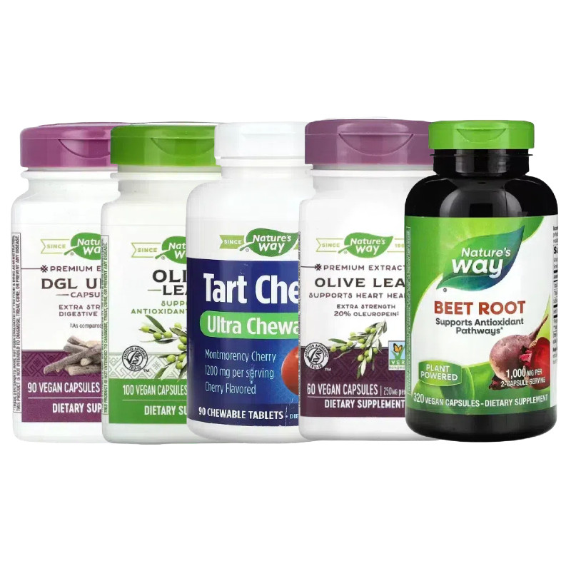 Nature's Way澳然萃维橄榄叶DGL小白菊甜菜根酸樱桃南非醉茄钩麻