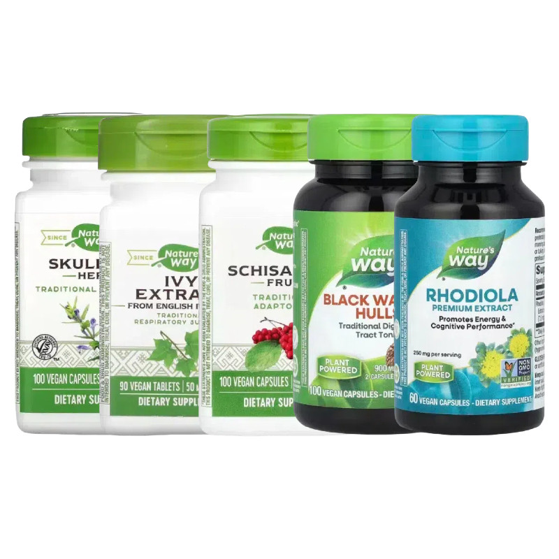 Nature's Way澳然萃维五味子果扫罗玛布尔常春藤黑胡桃壳北美黄岑