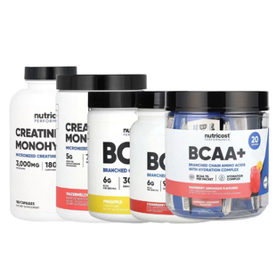 Nutricost运动表现提升一水肌酸Creatine必需支链氨基酸BCAA+粉末