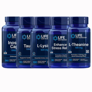 life extension茶氨酸精氨赖氨酸甘氨酸谷氨酰胺牛磺酸肌酸氨基酸