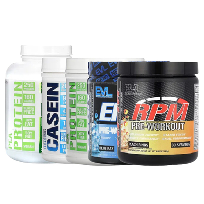 EVLution Nutrition透明全分离酪乳清蛋白质粉棒VitaWhey豌豆植物