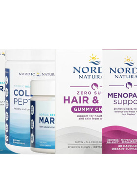 Nordic海洋胶原蛋白肽Omega3琉璃苣油头发和皮肤剩余MENOPAUSE
