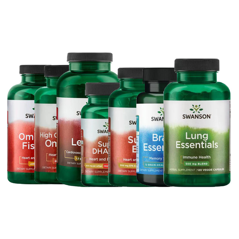 SWANSON鱼油Omega-3-6-9卵磷脂EPA磷虾油DHA鳕鱼肝油7鲑鱼油DPA