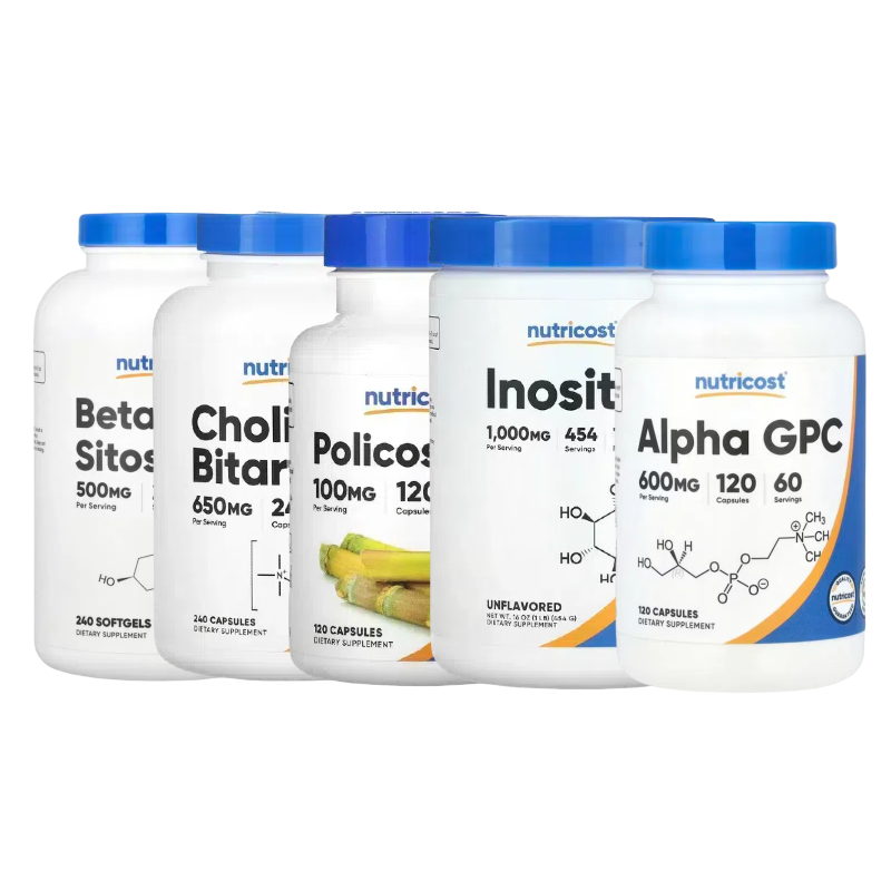 Nutricost普利醇Alpha肌醇β-谷甾醇α甘油磷酸胆碱GPC吡咯喹啉醌