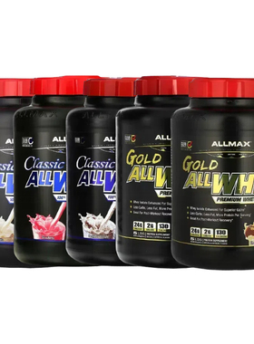 ALLMAX优质纯AllWhey6种Classic乳清Gold混合Hexapro分离蛋白摇杯