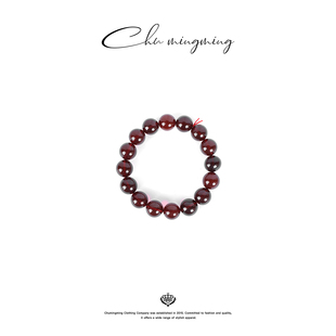 CHU楚妞天然琥珀血珀串珠手串2025新款 手环配饰饰品 男女同款