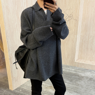 新款 CHU楚妞 2025冬季 550G羊毛落肩POLO针织衫 女毛衣连衣裙 莓柔