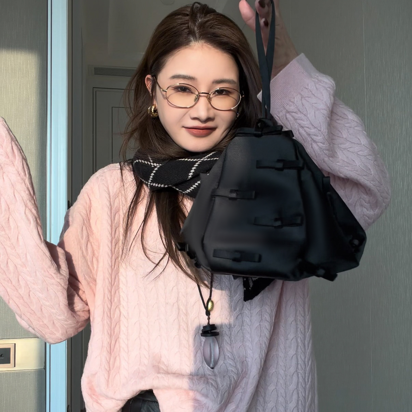 CHU楚妞蝴蝶结立体装饰休闲包2025季新款女式手拎包