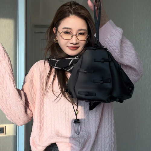 CHU楚妞蝴蝶结立体装饰休闲包2025冬季新款女式手拎包