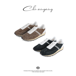 CHU楚妞绒面慢跑鞋 XZCD2514