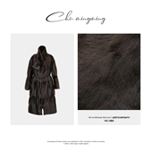 CHU楚妞 女外套大衣 新款 琥珀 丝绸羊毛皮90白鹅绒羽绒服2025冬季