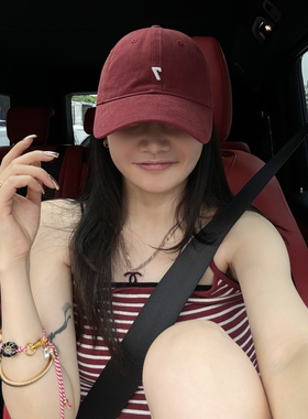 CHU楚妞数字7鸭舌帽子大头围显脸小棒球帽宽帽檐大脸男女同款