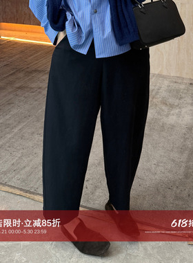 CHU楚妞[库里南三代]松紧腰休闲九分裤2026春季新款女山本裤裤子