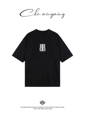 CHU楚妞[双B]B家纯棉字母印花短袖T恤2026春夏季新款女慵懒风上衣