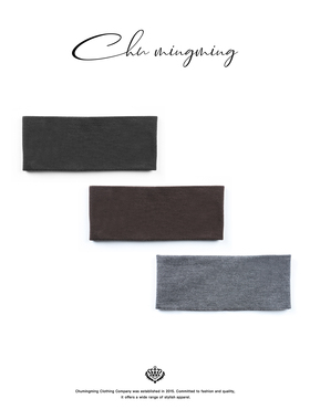 CHU楚妞绵羊毛混纺扬子发带2026春季新款女运动简约纯色头饰头套