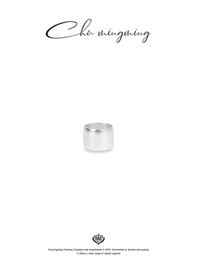 CHU楚妞925银素圈戒指指环2026夏季新款女士简约高级感配饰