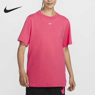 Nike耐克女装 简约百搭舒适透气圆领休闲运动短袖T恤FD4150-629