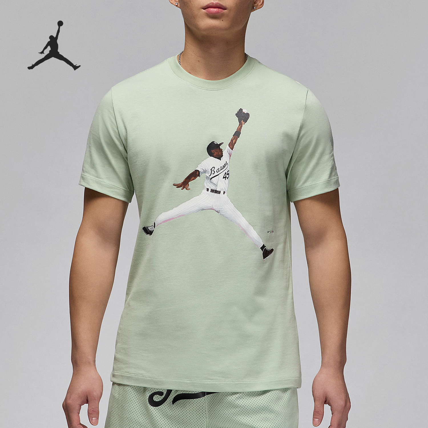 正品Nike/耐克JORDAN男士圆领休闲运动透气短袖T恤上衣FN5991-005