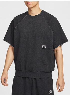 NIKE耐克男装 经典百搭宽松复古休闲圆领短袖T恤HJ8088-010