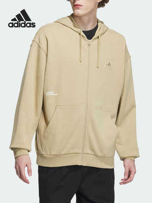 运动休闲夹克外套阿迪达斯男士