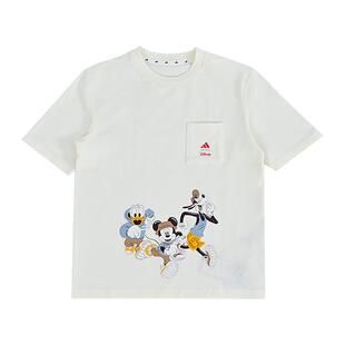 adidas阿迪达斯童装 迪士尼联名 简约百搭短袖t恤 JF3642